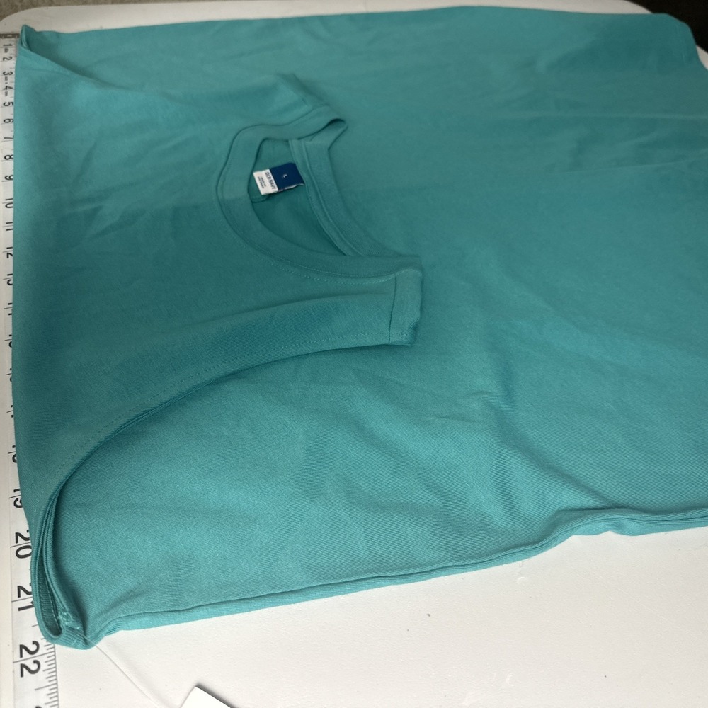 Old Navy Sleeveless Knit Shift Dress Teal Tank Dress Casual Beach Cover Up NWT L - Picture 6 of 8